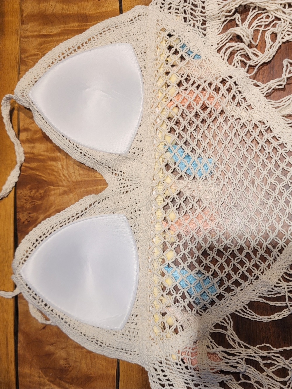 Boho Chic Fringe Crochet Halter Top - Picture 6 of 6